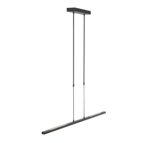 Oferta Czarna podłużna lampa listwa z ściemnianiem Steinhauer 3319ZW Bande LED 2x4,2W i 16,8W 2200-4000K CRI90 115cm