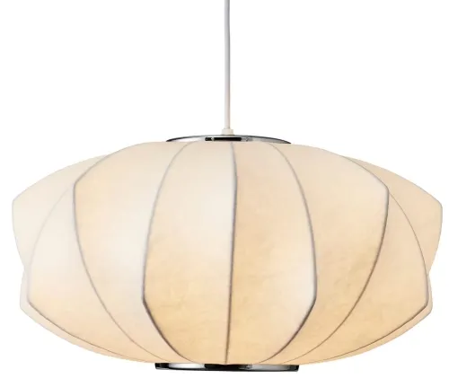 Zniżka Biała okrągła lampa wisząca Step Into Design ST-2331-45 Silk V-Shape E27 45cm