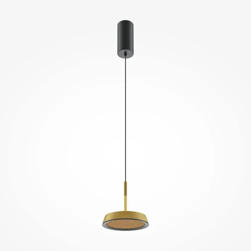 Tylko do końca tygodnia Czarno złota lampa wisząca z kloszem jak plaster miodu Maytoni MOD041PL-L15G3K Ei LED 12W 3000K 15,3cm