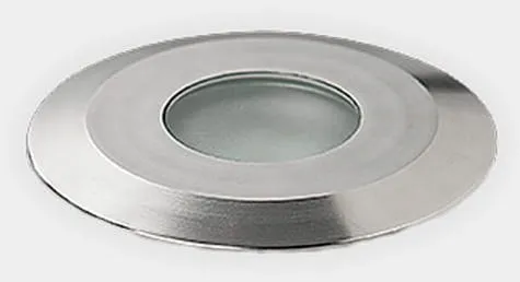 Srebrna okrągła lampa najazdowa gruntowa Leds C4 55-9769-54-CL Gea LED 1W 3000K 68stopni IP65 6cm Szybka wysyłka