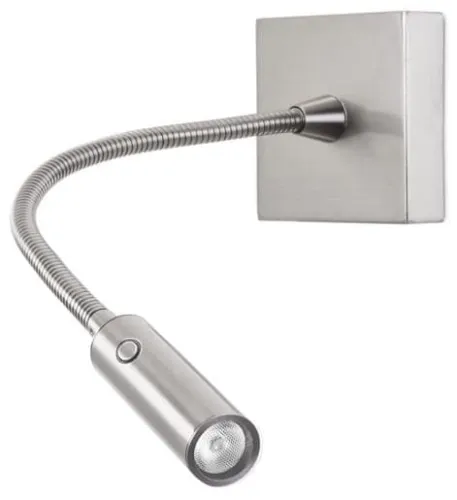 Srebrny giętki kinkiet ścienny Leds C4 05-5296-81-81 Tip LED 2,2W 3000K 18stopni Popularny