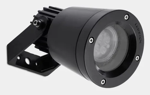 Nie przegap Czarna zewnętrzna lampa reflektor Leds C4 05-9722-05-37 Hubble GU10 IP65