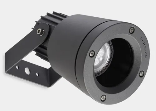 Nowy Szara zewnętrzna lampa reflektor Leds C4 05-9416-Z5-37 Hubble GU10 IP65