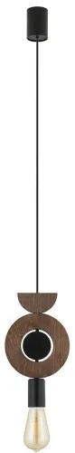 Mała geometryczna lampa wisząca z sklejki Nowodvorski 11176 Drops Wood E27 16cm Zamów dziś