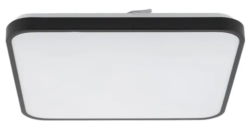 Czarny płaski kwadratowy plafon łazienkowy Nowodvorski 10985 Agnes Square LED 32W 3000K IP44 43,5cm Darmowy zwrot