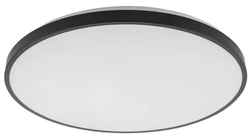 Najlepsza cena Czarno biały okrągły płaski plafon łazienkowy Nowodvorski 10974 Agnes Round LED 32W 4000K IP44 49cm