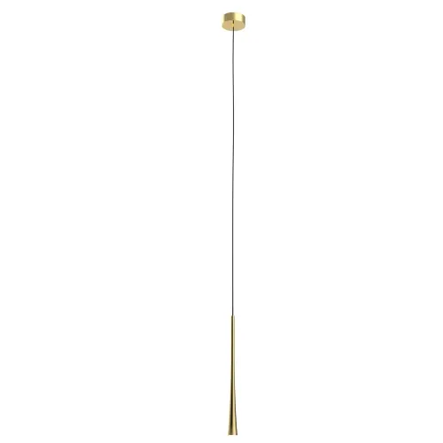 Złota smukła lampa wisząca Max Light P0484 Coffee LED 7W 3000K 3cm Kup online