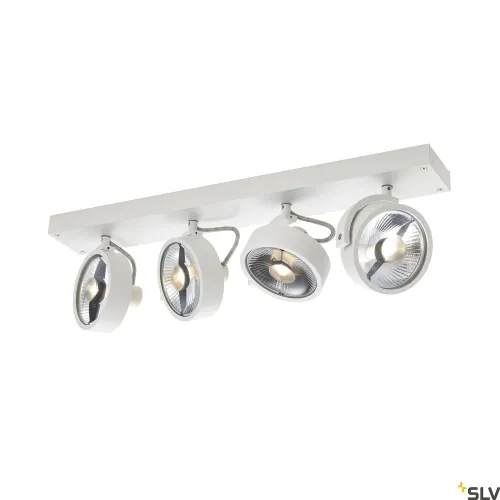 Obniżka ceny Biała lampa sufitowa z ruchomymi reflektorami SLV 1002024 Kalu 4xES111 60cm