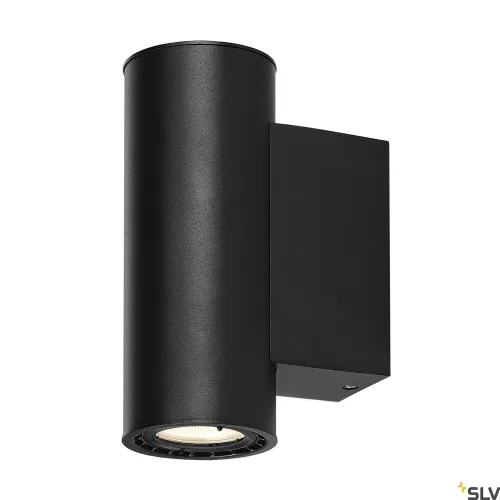 Wybór klientów Czarna dwustronna lampa ścienna walec SLV 116340 Supros LED 20W 3000K 60stopni ściemnialna fazowo