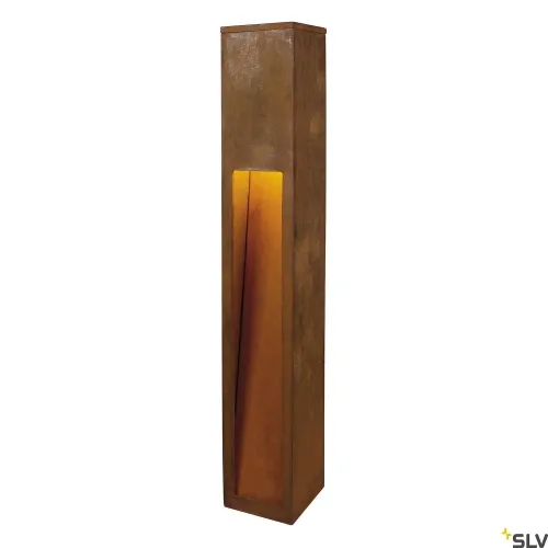 Bezpieczne zakupy Rdzawy żelazny słupek oświetleniowy zewnętrzny SLV 233457 Rusty LED 9W 3000K IP55 80cm