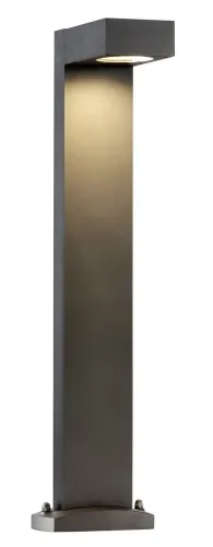 Antracytowa lampa zewnętrzna do oświetlenia podjazdu SLV 232295 Quadrasyl GX53 IP44 75cm Taniej