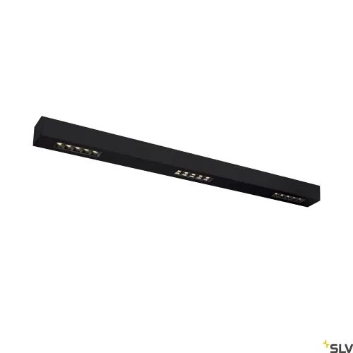 Tani Czarna lampa sufitowa listwa ledowa SLV 1000689 Q-Line 46W 4000K CRI90 30stopni 100cm ściemnialna fazowo