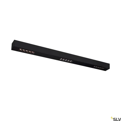 Oferta limitowana Czarna lampa sufitowa listwa ledowa SLV 1000686 Q-Line 46W 3000K CRI90 30stopni 100cm ściemnialna fazowo
