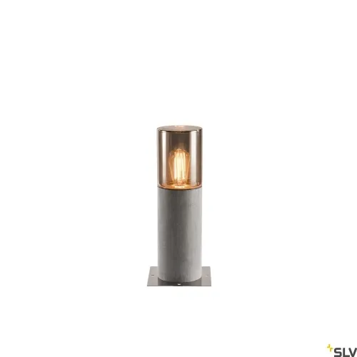 Nowy Bazaltowy szary słupek oświetleniowy SLV 1000665 Lisenne E27 IP54 40cm