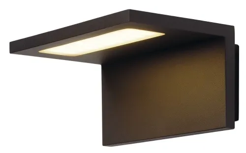 Antracytowy prostokątny kinkiet elewacyjny SLV 231355 Angolux LED 6,8W 3000K IP44 Dodaj do koszyka