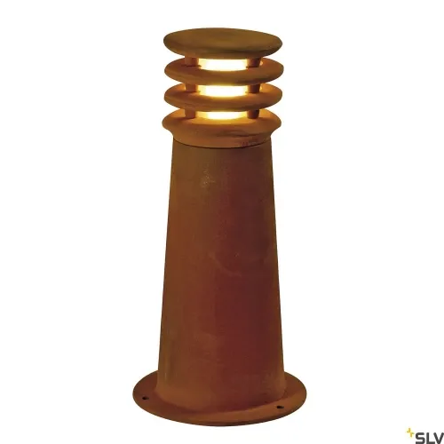 Zewnętrzny słupek oświetleniowy z zardzewiałego żelaza SLV 229020 Rusty E27 IP55 40cm Najlepsza cena
