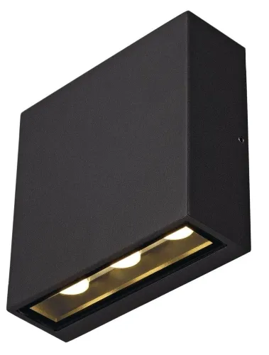 Antracytowy kinkiet sześcian światło góra - dół SLV 1005126 Big Quad LED 8,2W 3000K IP54 30stopni Nowy