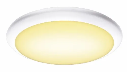 Zewnętrzna okrągła biała lampa ścienno sufitowa SLV 1005089 Ruba LED 12W 3000/4000K CRI90 IP65 27cm ściemnialna Super okazja