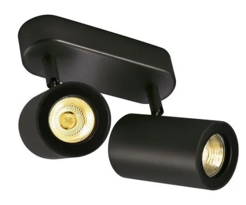Popularny Czarna lampa sufitowa z dwoma reflektorami SLV 152020 Enola_B 2xGU10