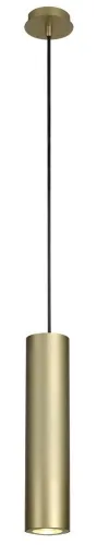 Do wyczerpania zapasów Mosiężna lampa wisząca walec 6,7x30cm SLV 151853 Enola GU10