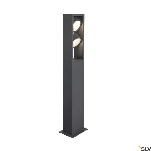 Antracytowa zewnętrzna lampa stojąca SLV 1004751 Eskina LED CCT 27W 3000/4000K IP65 75cm Szybka wysyłka