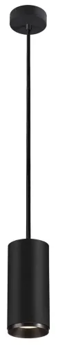 Hit cenowy Czarna lampa wisząca walec SLV 1004644 Numinos LED 28W 4000K 60stopni CRI90 10cm x 21,3cm Dali