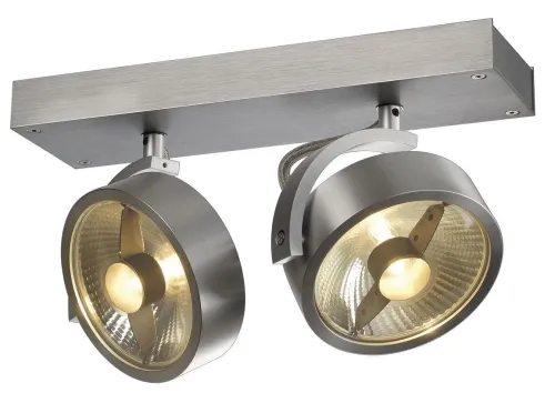 Oferta czasowa Aluminiowa lampa sufitowa punktowa na dwie żarówki ES111 SLV 147316 Kalu