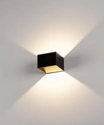 Czarno mosiężny ściemnialny kinkiet obustronny kostka SLV 151320 Logs LED 6W 3000K CRI90 Najlepsza cena