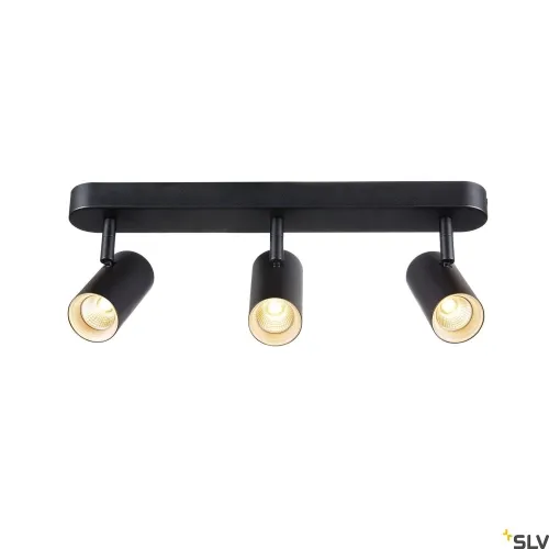 Niska cena Czarna potrójna lampa sufitowa punktowa SLV 1002976 Noblo LED 24W 2700K 36stopni ściemnialna fazowo