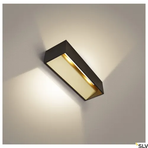 Czarny kinkiet ścienny sześcian SLV 1002928 Logs LED 21W 2000-3000K CRI90 30cm ściemnialny fazowo Zamów dziś