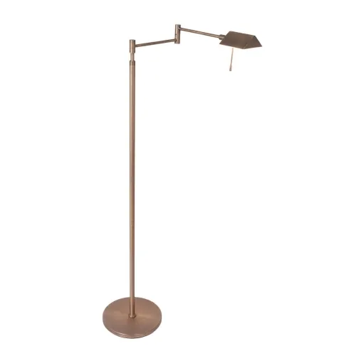 Ograniczona ilość Mosiężna regulowana lampa podłogowa ledowa Steinhauer 3083BR LED 10W 3000K 123cm