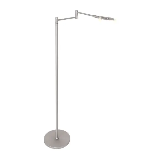 Srebrna łamana lampa podłogowa ledowa Steinhauer 3081ST Turound LED 10W 2700K 141cm Taniej