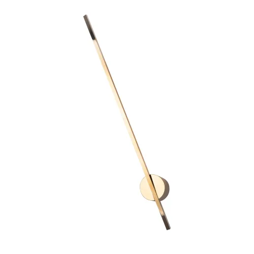 Zamów dziś Złoty podłużny kinkiet na okrągłej rozecie Max Light W0297 Spider LED 8,4W 3000K 79cm