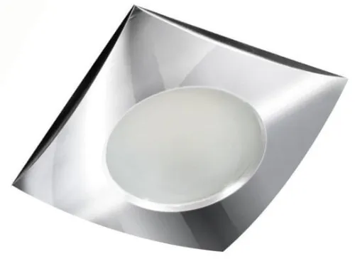 Niska cena Aluminiowa kwadratowa lampa podtynkowa oczko wodoszczelne Azzardo AZ0811 Ezio GU10 IP54 9cm