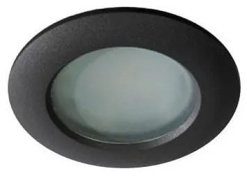 Dodaj do koszyka Czarna okrągła lampa podtynkowa oczko wodoszczelne Azzardo AZ0809 Emilio GU10 IP54 9cm