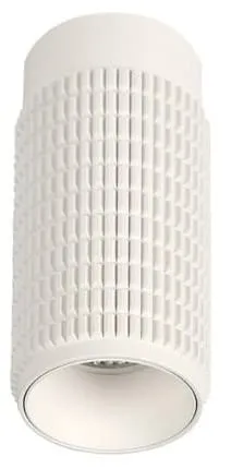 Ostatnia szansa Biała lampa sufitowa tuba z dekoracyjnym karbowaniem Azzardo AZ3122 Avica GU10 12,5cm x 6,5cm