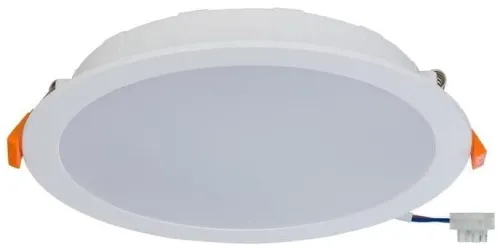 Biała okrągła wodoodporna lampa podtynkowa płaska Nowodvorski 8775 CL Kos LED 24W 3000K IP44 22,5cm Bestseller