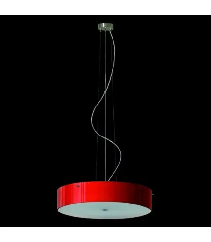Nowość Lampa wisząca z okrągłym kloszem w kolorze bordo Ramko 66515 Lima 3xG9 30cm