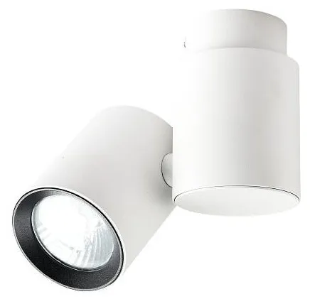 Ograniczona ilość Lampa sufitowa tubka reflektor na wychyleniu regulowana biało czarna Light Prestige LP-741/1W WH/BK Boston GU10