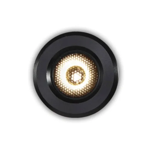 Czarna okrągła lampa podtynkowa oczko Elkim Lighting 200501203 Point LED 3W 4000K 3V IP44 30stopni 3,5cm Nie przegap
