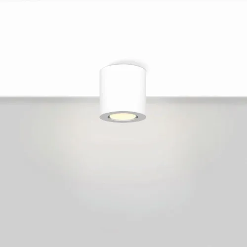 Ostatnia szansa Biała lampa sufitowa tuba walec 8,5cm x 8cm Elkim Lighting 300701002 Rund GU10