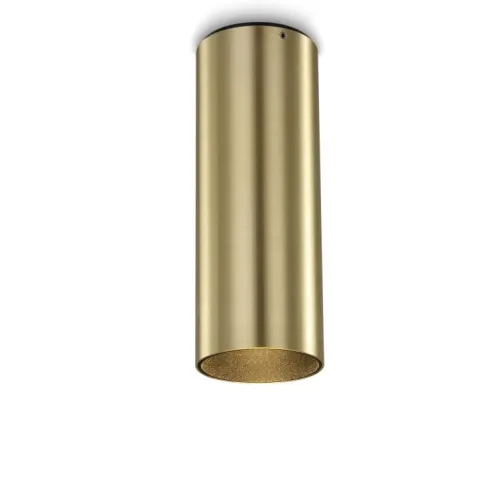 Hit cenowy Złota z czarnym pierścieniem lampa sufitowa tuba walec Elkim Lighting 321902253 Lazer LED 9W 4000K 38stopni 22,3cm x 7,9cm