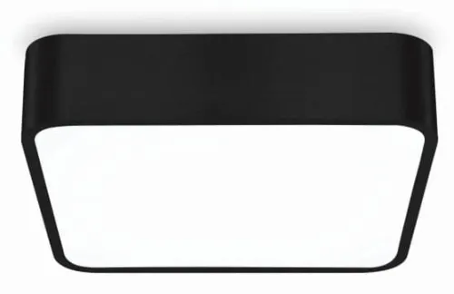 Czarno kwadratowy zaoblony plafon Elkim Lighting 314901103 Norip LED 16W 3000K 30cm Ostatnia szansa