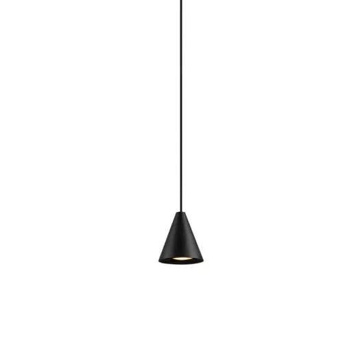 Wybór klientów Czarna lampa wisząca mały stożek Elkim Lighting 521003103 Bell LED 5W 3000K 38stopni 7,5cm