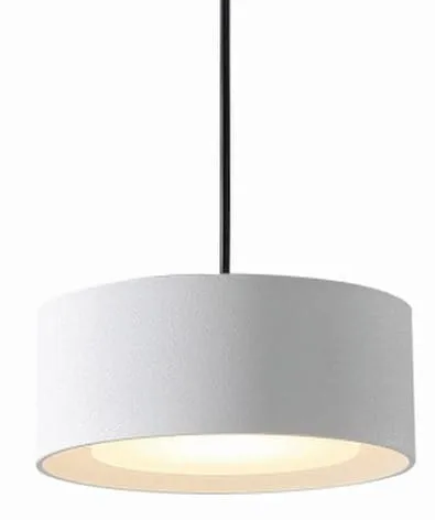 Kup online Mała biała okrągła lampa wisząca z czarnym przewodem Elkim Lighting 522901102 Braket LED 6W 3000K 14,8cm