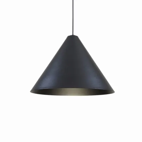 Obniżka ceny Lampa wisząca czarny stożek Elkim Lighting 522701003 Trada E27 25 cm
