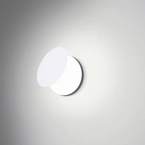 Lampa ścienna kinkiet ze światłem odbitym Elkim Lighting 622101102 Talor 221 LED 6W 3000K Biały Wyprzedaż