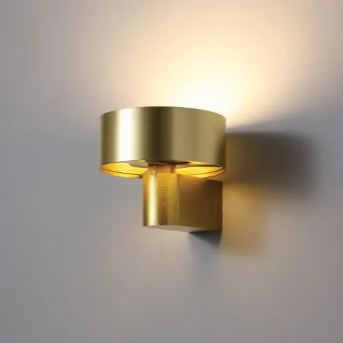 Wybór klientów Złoty ledowy kinkiet dekoracyjny Elkim Lighting 622901105 Braket LED 6W 3000K