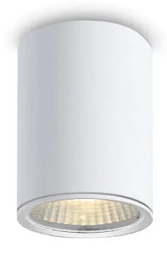 Okazja Biała lampa sufitowa wodoszczelna tuba Elkim Lighting 818302202 Leja LED 12W 4000K 38stopni IP65 14cm x 10,2cm