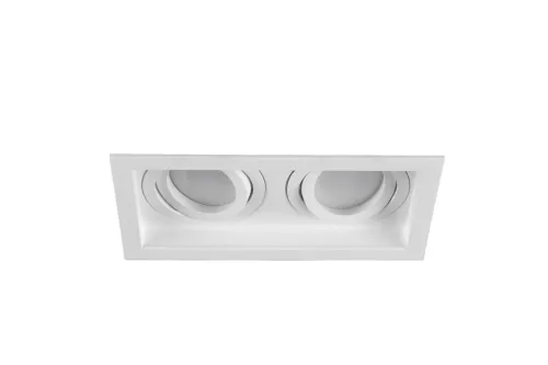 Rabat Lampa sufitowa podtynkowa punktowa regulowana Trio 651600231 Kenai 2xGU10 Biały